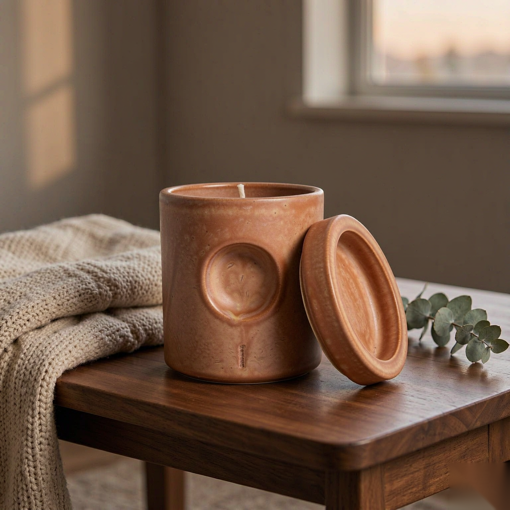 Ember Soy Candle — Fig, Black Tea & Vetiver (220 g)